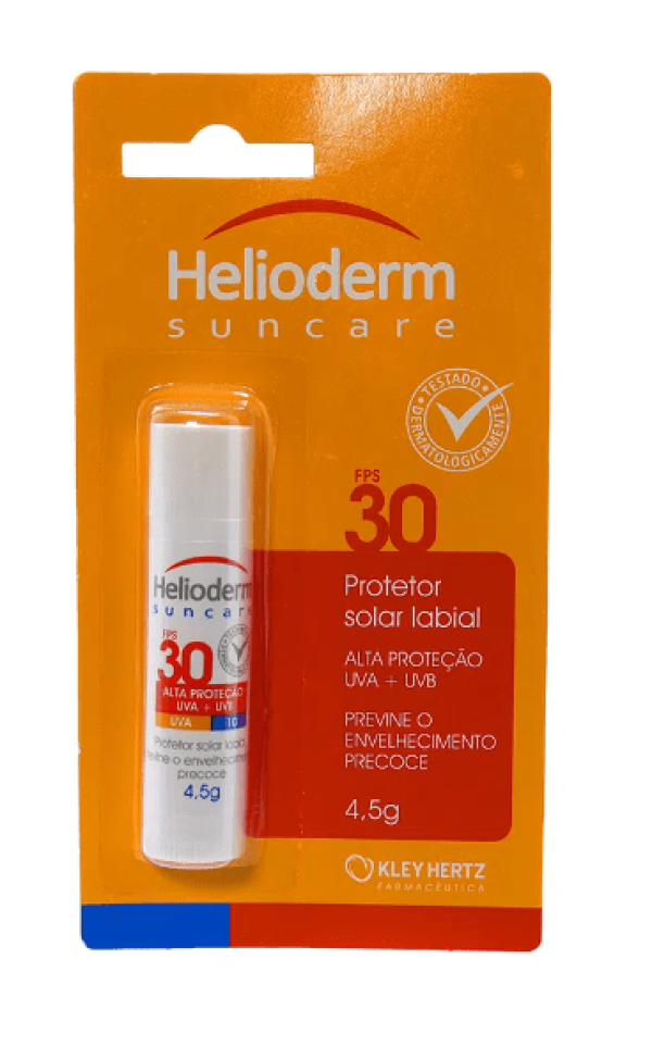 Protetor Solar Labial Helioderm Suncare FPS30 com 4,5g