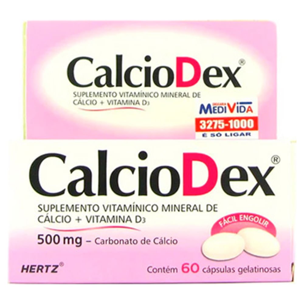 Encontraproduto.com.br - Calciodex Com 60 Cápsulas