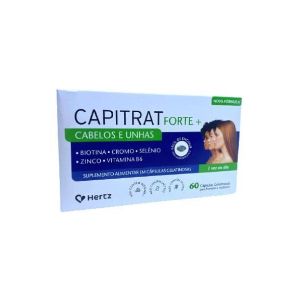 Encontraproduto.com.br - Capitrat Cabelos e Unhas Com 60 Cápsulas Gelatinosas