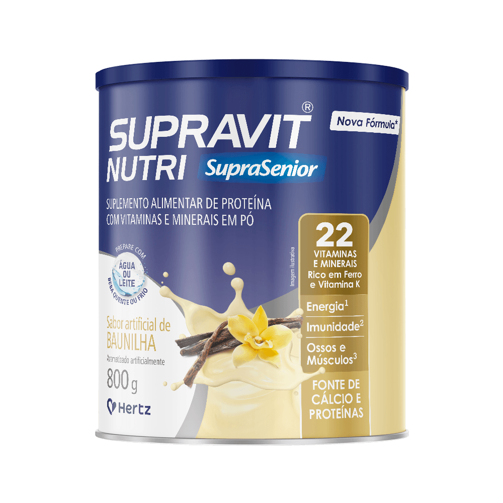 Suplemento Alimentar Supravit Nutri Suprasenior Baunilha 800g