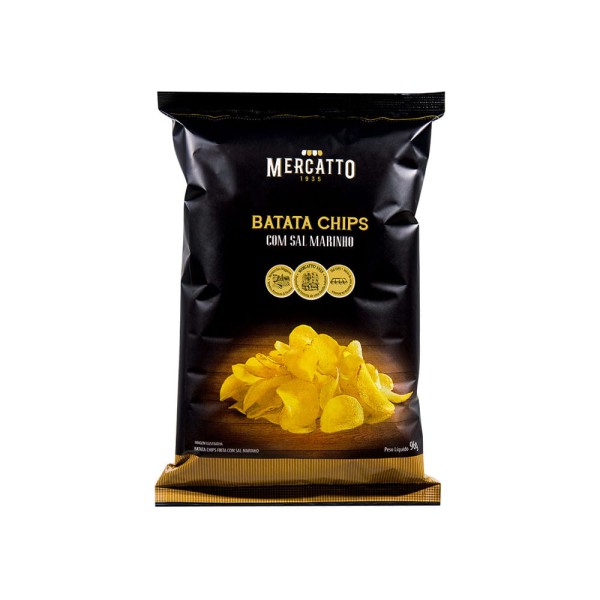 Encontraproduto.com.br - Batata Chips Mercatto com Sal Marinho 96g