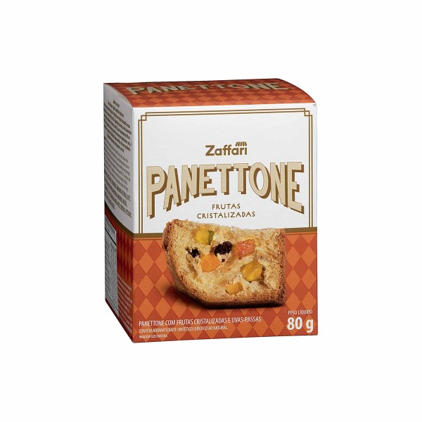 Encontraproduto.com.br - Panettone com Frutas Cristalizadas Zaffari 80g