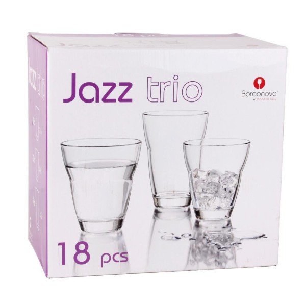 Encontraproduto.com.br - Jogo De Copos Borgonovo Jazz Com 18 Peças