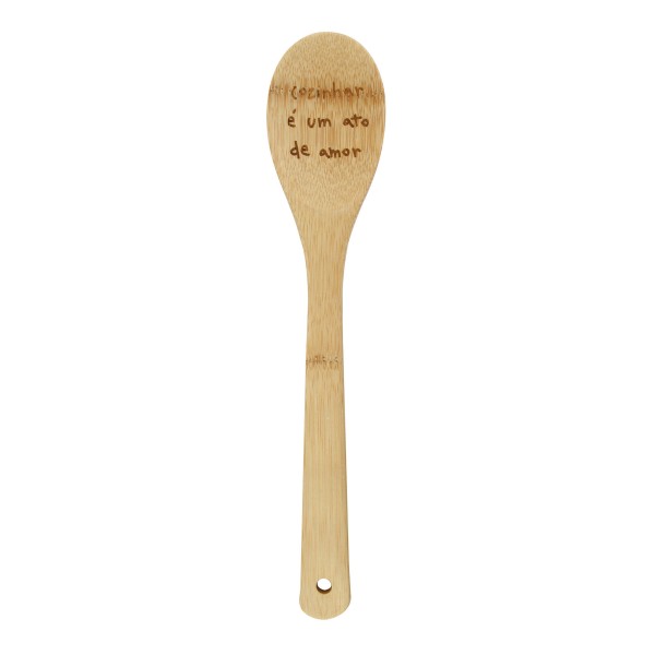 Colher Cozinhar é um Ato de Amor Bambu 30CM  - ACASA