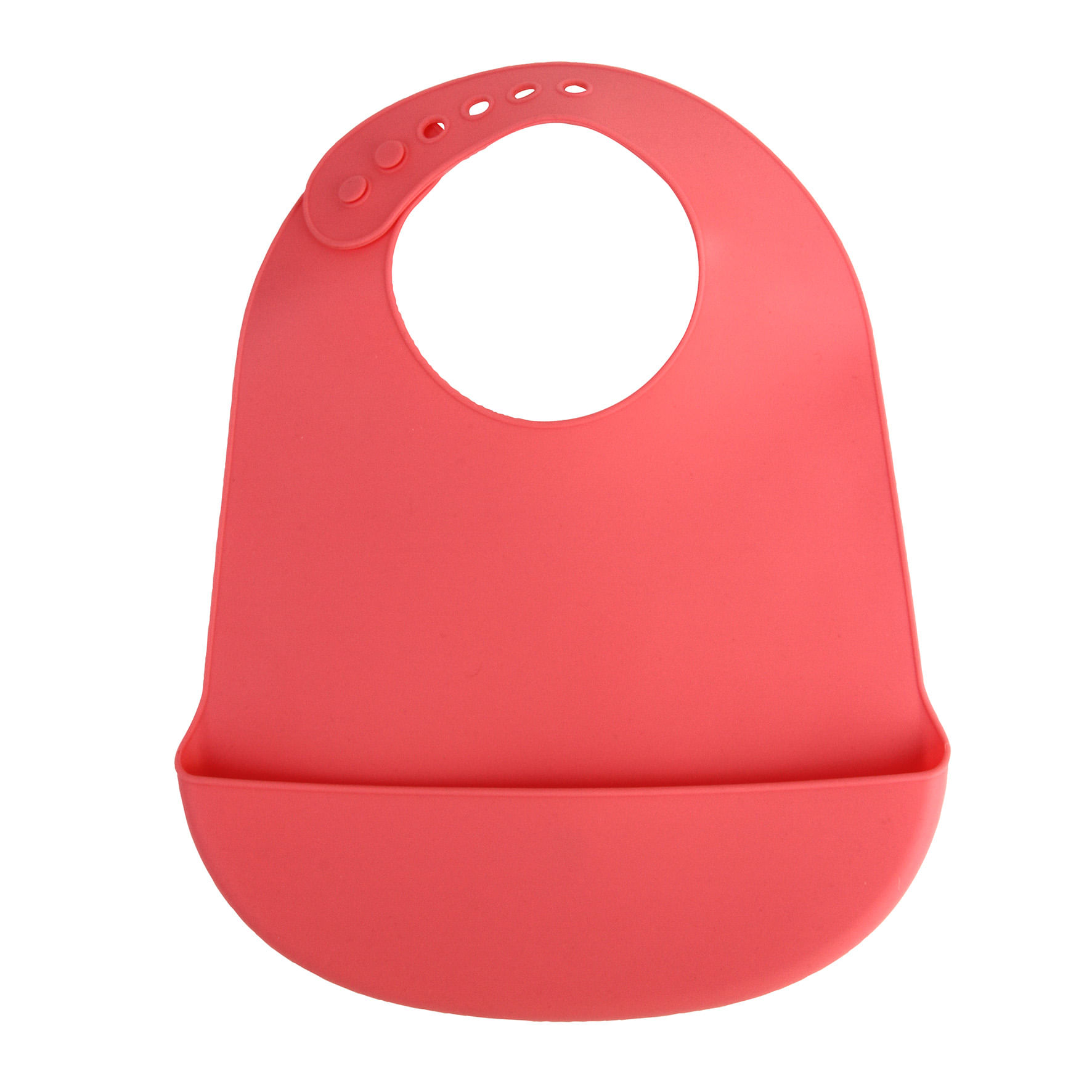 Encontraproduto.com.br - Babador Silicone Rosa - ABABY