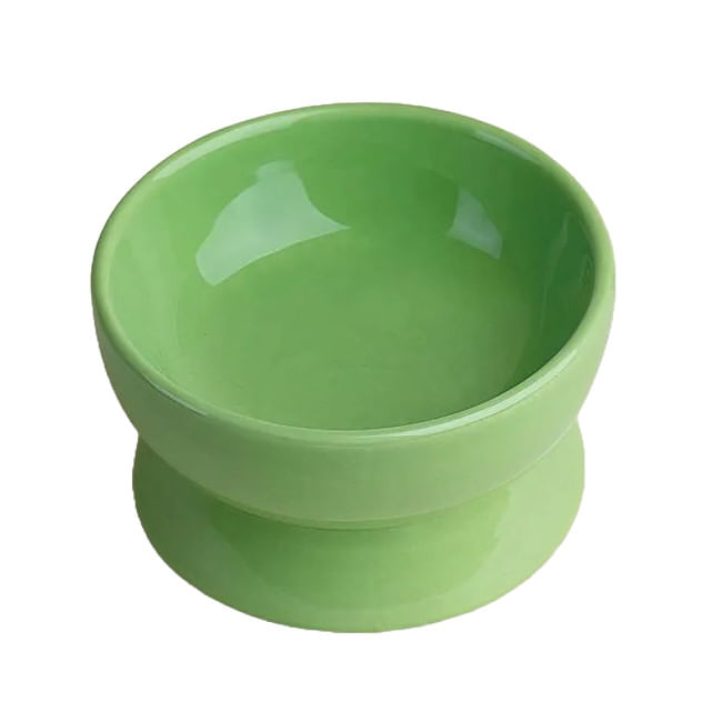 Encontraproduto.com.br - Comedouro Cerâmica Soft Verde 13cm - ACASA