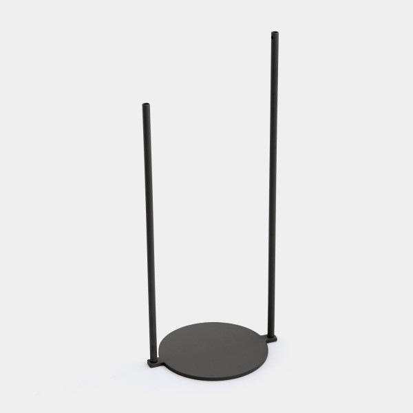 Base Dupla para Mesa Lateral Preto - LINEE