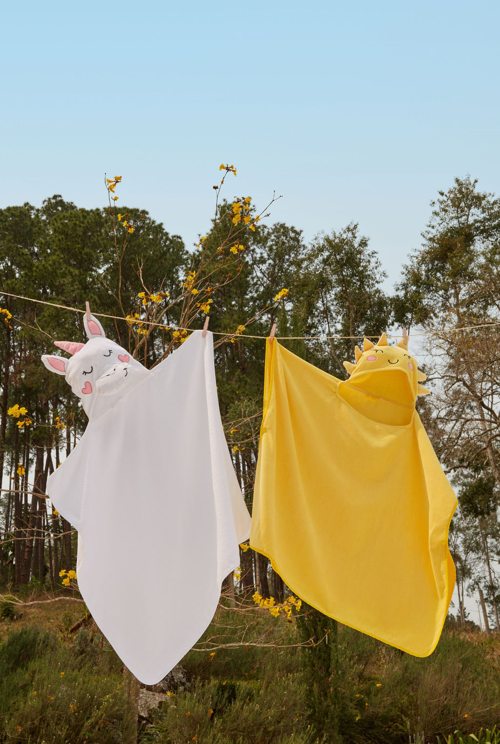 Encontraproduto.com.br - Toalha Poncho Algodão com Capuz Sol ABABY