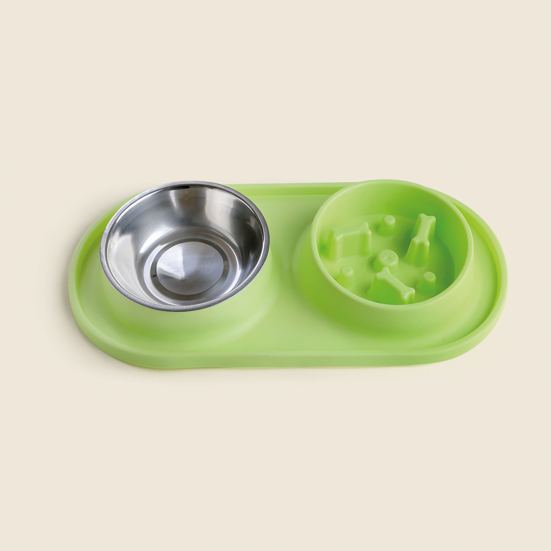 Comedouro Silicone Duplo ACASA