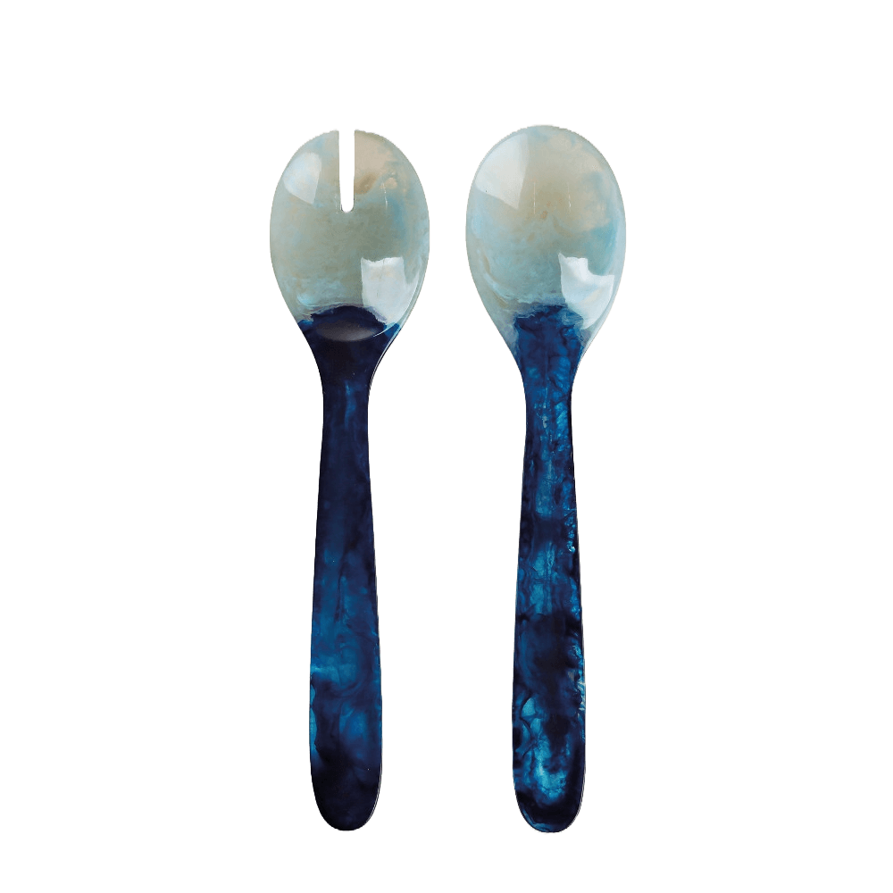 Encontraproduto.com.br - Kit de Colheres Resina Azul com 2 Peças ACASA
