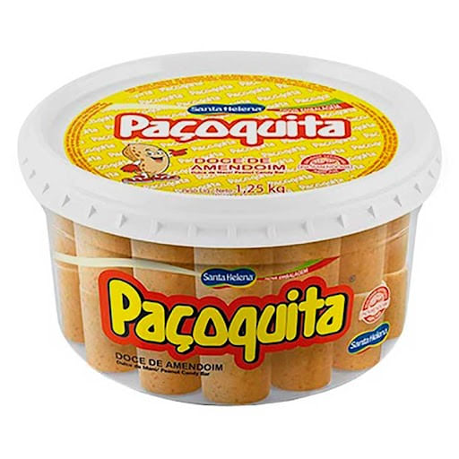 Encontraproduto.com.br - Paçoca de Rolha Paçoquita Pote 1,25kg