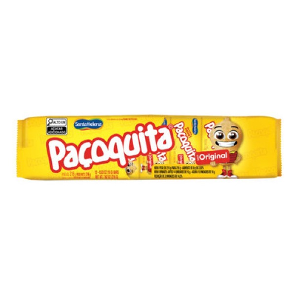 Mini Paçoca Quadrada Paçoquita Embalada c/12 - Santa Helena