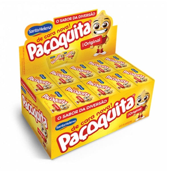 Paçoca Quadrada Embalada Paçoquita c/50 - Santa Helena