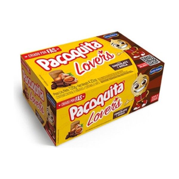 Paçoquita Lovers Chocolate e Avelã c/8 - Santa Helena