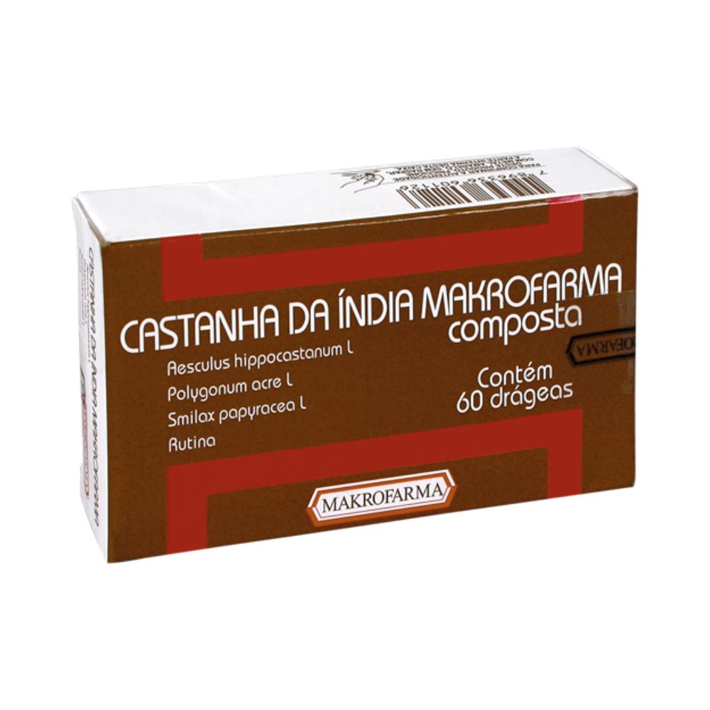 Encontraproduto.com.br - Castanha Da India Composta Makrofarma Com 60 Drageas