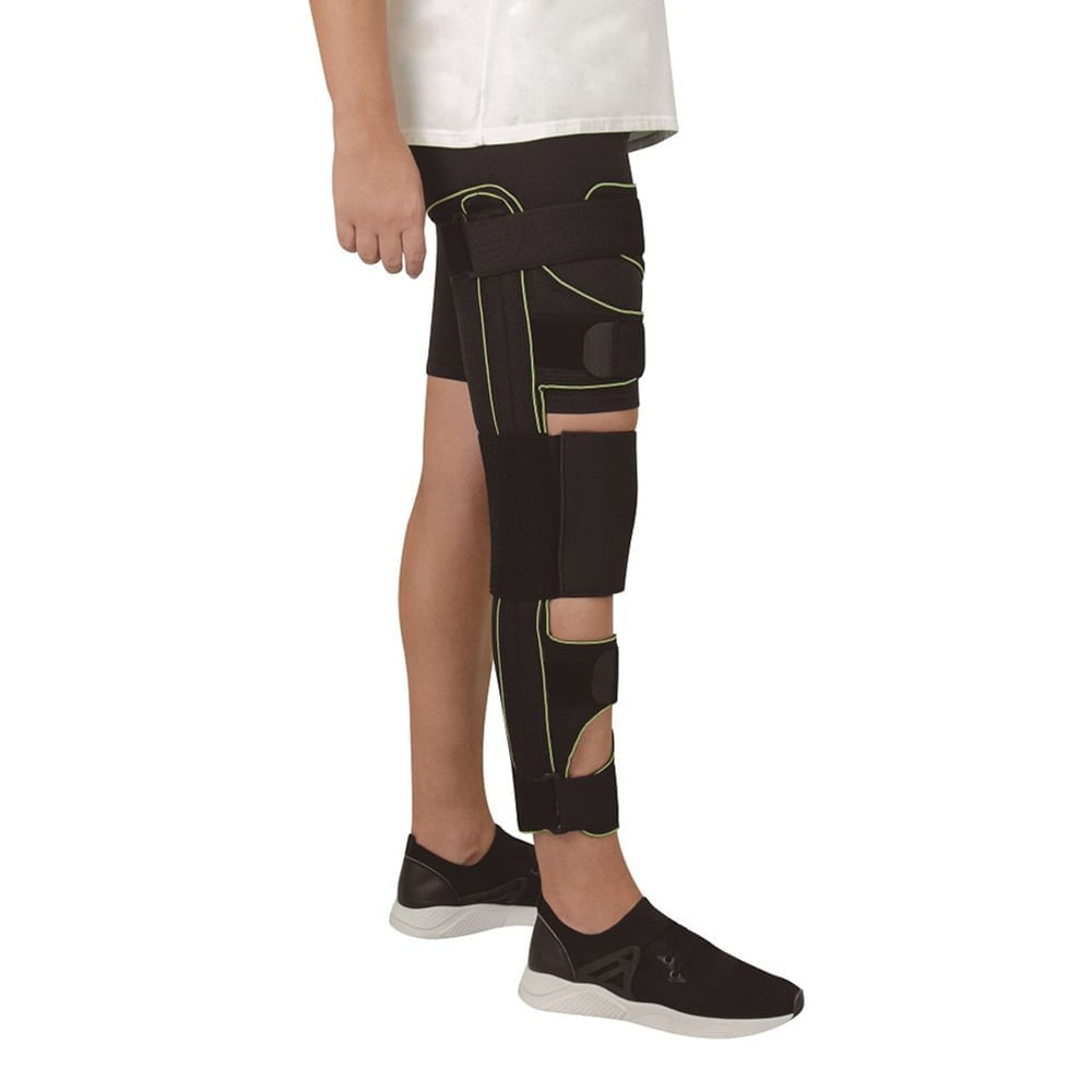 Encontraproduto.com.br - Imobilizador Ergonômico Longo para Joelho Largo Tam M - unidade