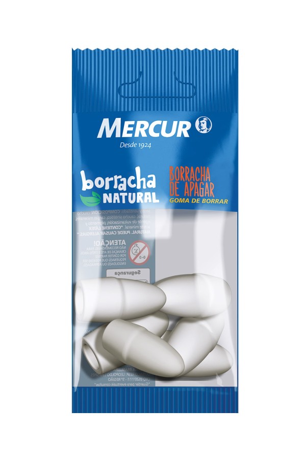 Encontraproduto.com.br - Borracha Ponteira Branca 6 Unidades