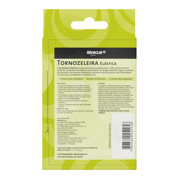 Encontraproduto.com.br - Tornozeleira Elástica Mercur