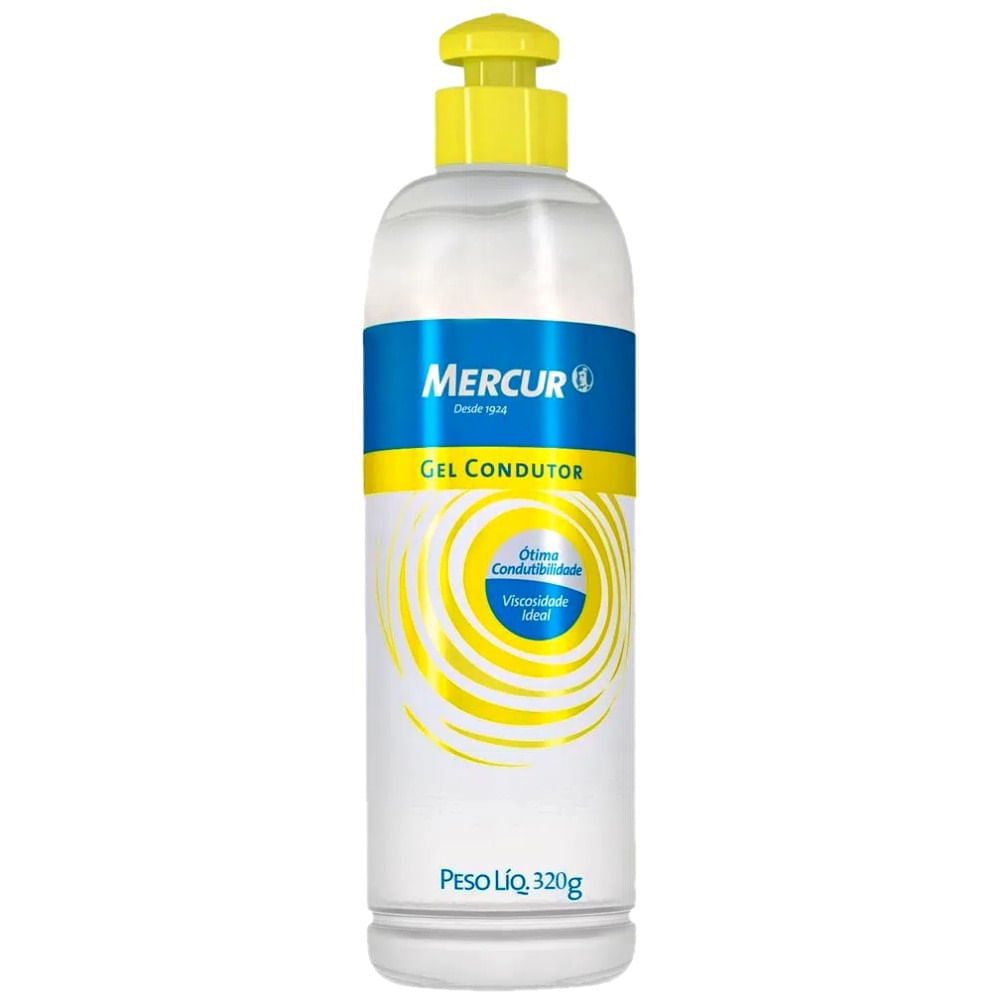 Encontraproduto.com.br - Gel Condutor Mercur Frasco 320g - Caixa Com 6 Unidades