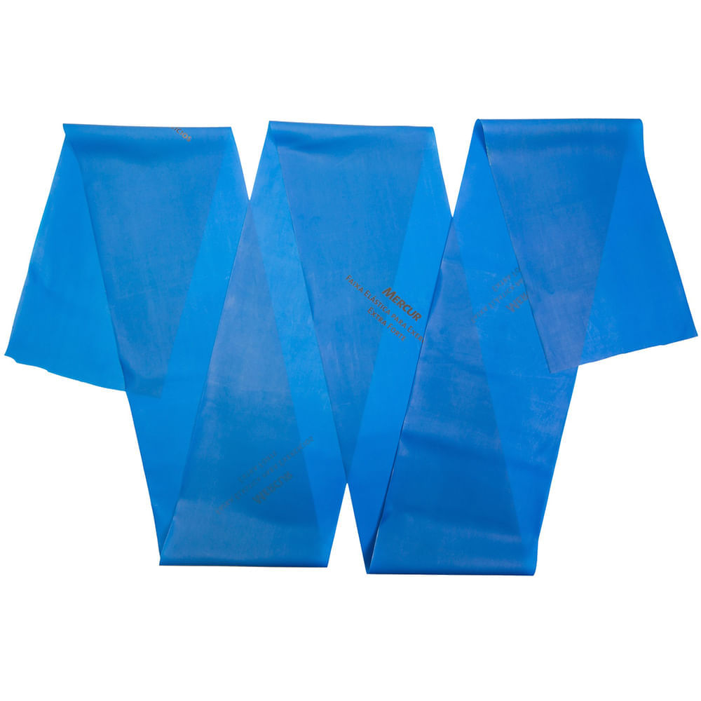 Encontraproduto.com.br - Faixa Elástica para Exercícios Mercur Azul Extra Forte - metro