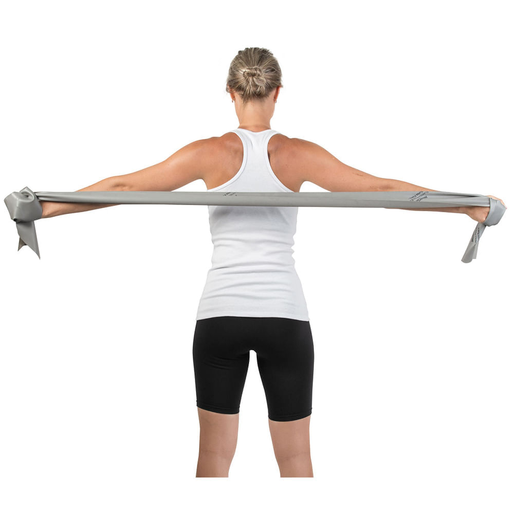 Encontraproduto.com.br - Faixa Elástica para Exercícios Mercur Prata Super Forte - metro