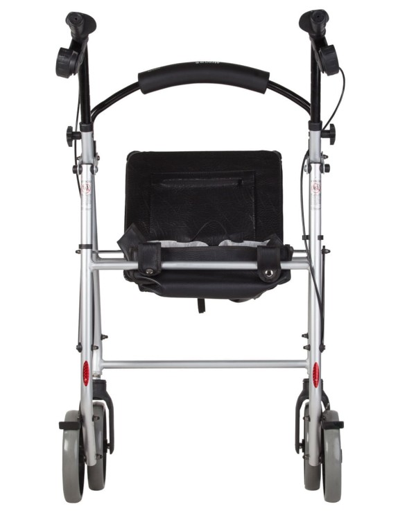 Encontraproduto.com.br - Andador com 4 Rodas, Assento e Cesta - Mercur
