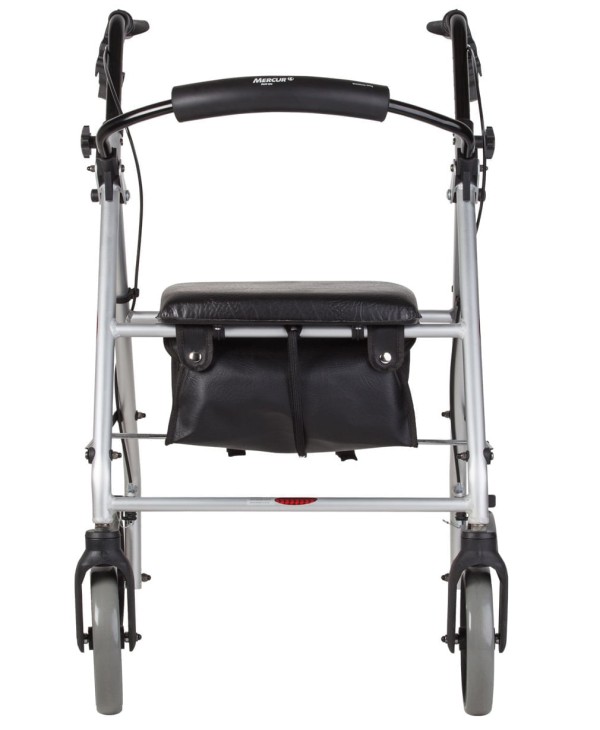Encontraproduto.com.br - Andador com 4 Rodas, Assento e Cesta - Mercur