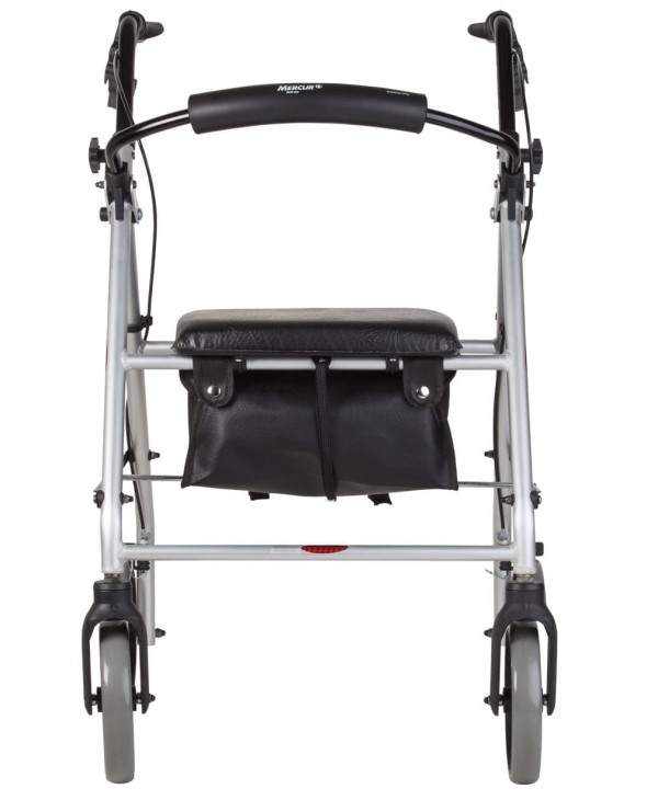 Encontraproduto.com.br - Andador com 4 Rodas, Assento e Cesta - Mercur