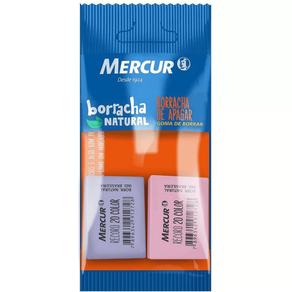 Encontraproduto.com.br - BORRACHA MERCUR RECORD 20 ROSA LILAS BLISTER