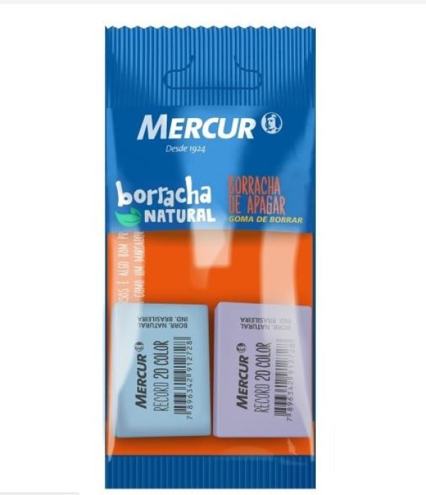 Encontraproduto.com.br - BORRACHA MERCUR RECORD 20 ROSA LILAS BLISTER
