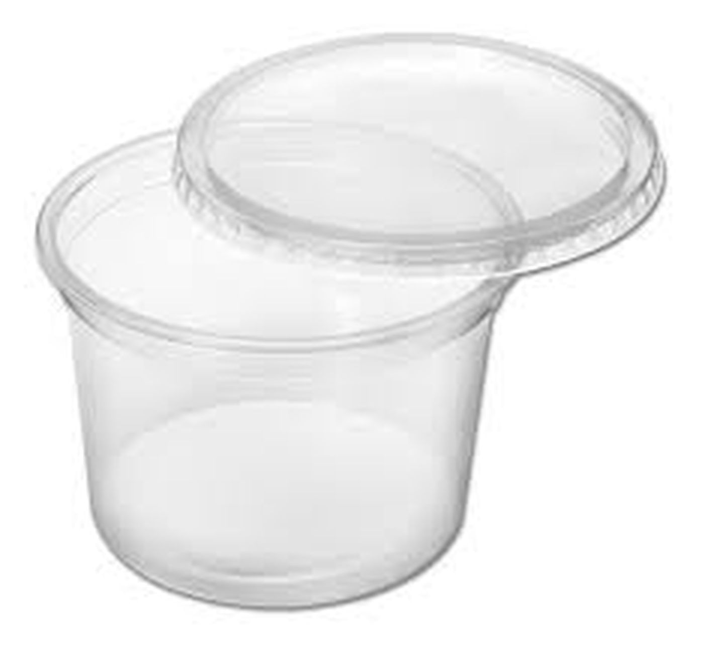 Encontraproduto.com.br - Pote Plástico Redondo Transparente 350ml c/24 - Prafesta