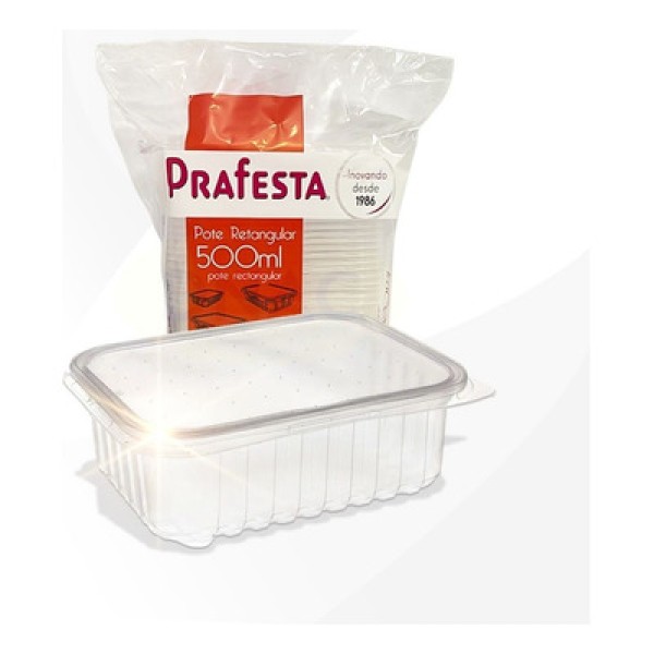 Pote Redondo Com Lacre 250ML 10 Unidades 8801 PRAFESTA