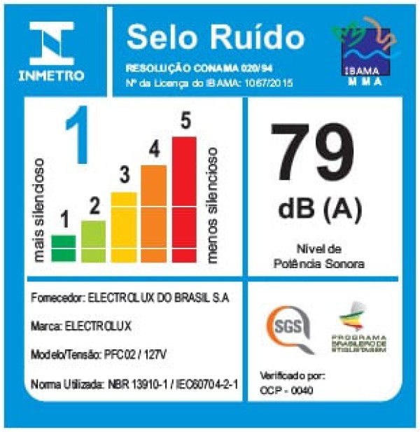 Encontraproduto.com.br - Aspirador de Pó com Saco PowerForce Electrolux Super Silencioso Alcance 9m e Filtro HEPA (PFC02)