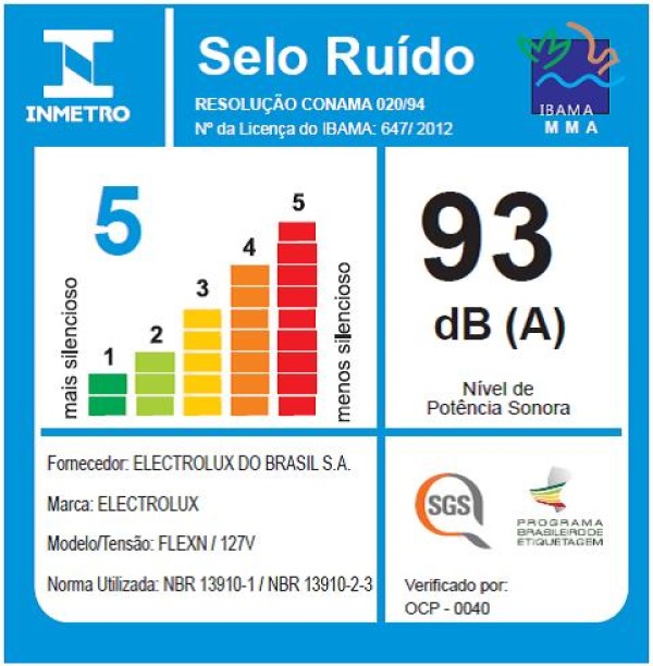 Encontraproduto.com.br - Aspirador Tambor Electrolux Flexn 14L  azul y cinza 127V 50Hz/60Hz