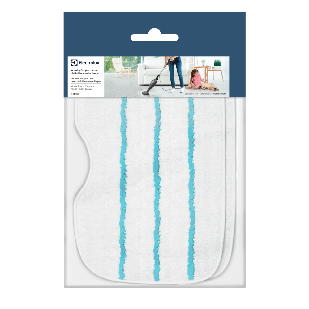 Encontraproduto.com.br - Kit com 2 Panos de Microfibra para MOP (STM01) Electrolux