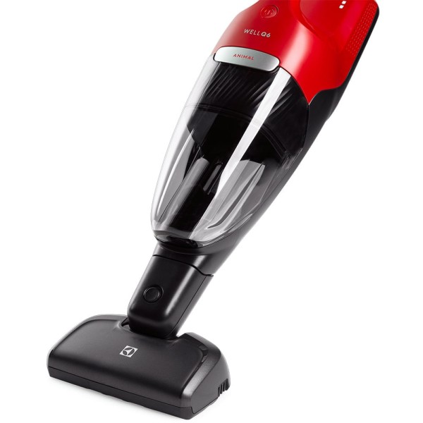 Encontraproduto.com.br - Aspirador de Pó Vertical Sem Fio Electrolux Ergorapido 2 em 1 Bocal Pet até 45 min Vermelho (ERG36)