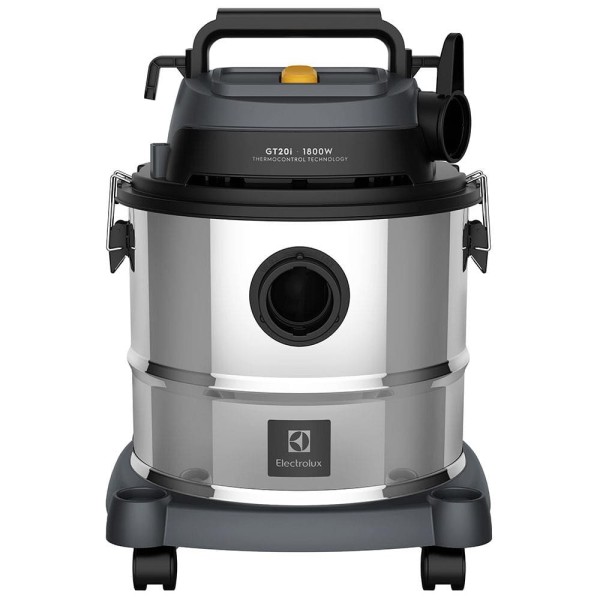 Encontraproduto.com.br - Aspirador de Pó e Água Electrolux 1800W 20L com ThermoControl e Função Sopro Inox (GT20I)