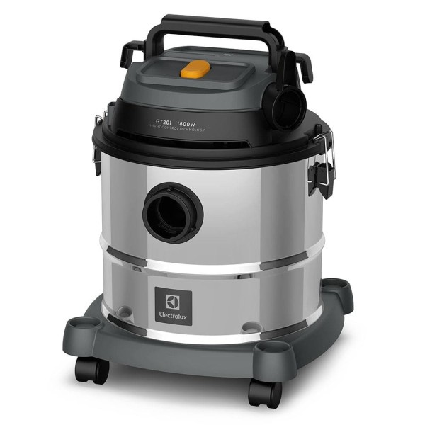 Encontraproduto.com.br - Aspirador de Pó e Água Electrolux 1800W 20L com ThermoControl e Função Sopro Inox (GT20I)