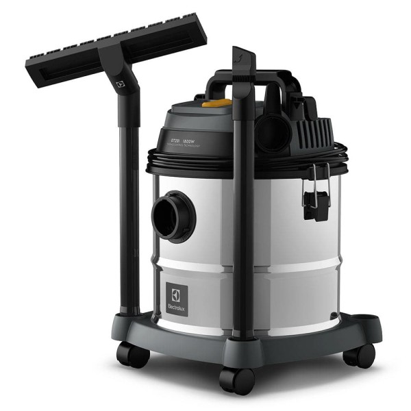 Encontraproduto.com.br - Aspirador de Pó e Água Electrolux 1800W 20L com ThermoControl e Função Sopro Inox (GT20I)