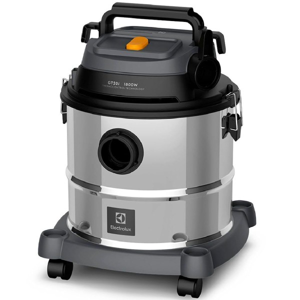 Encontraproduto.com.br - Aspirador de Pó e Água Electrolux 1800W 20L com ThermoControl e Função Sopro Inox (GT20I)