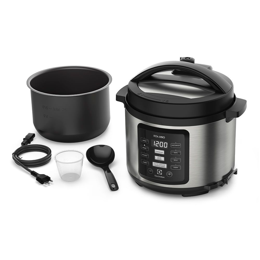 Encontraproduto.com.br - Panela de Pressão Elétrica Electrolux 5L Experience por Rita Lobo 220V - PCC15
