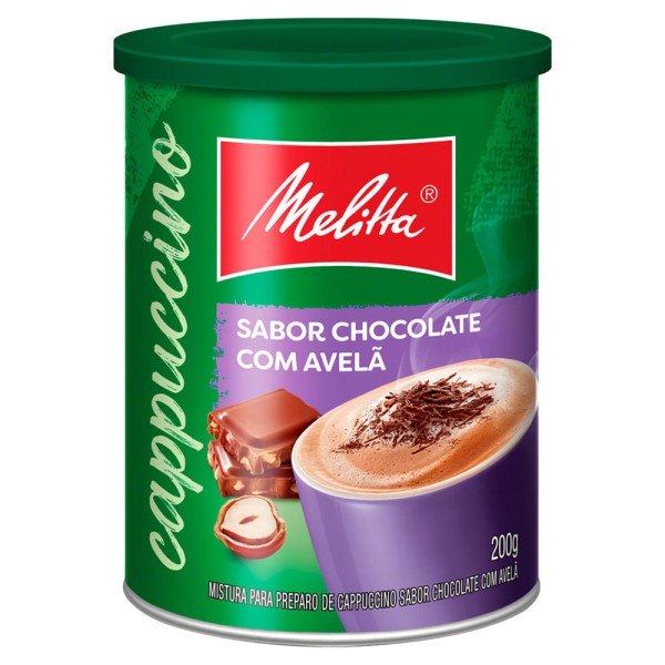 Encontraproduto.com.br - Café Cappuccino Melitta Chocolate Com Avelã 200g