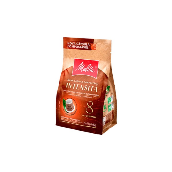 Encontraproduto.com.br - Cápsula de Café Intensitá Espresso Melitta 52g com 10 Unidades