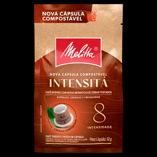 Encontraproduto.com.br - Cápsula de Café Intensitá Espresso Melitta 52g com 10 Unidades