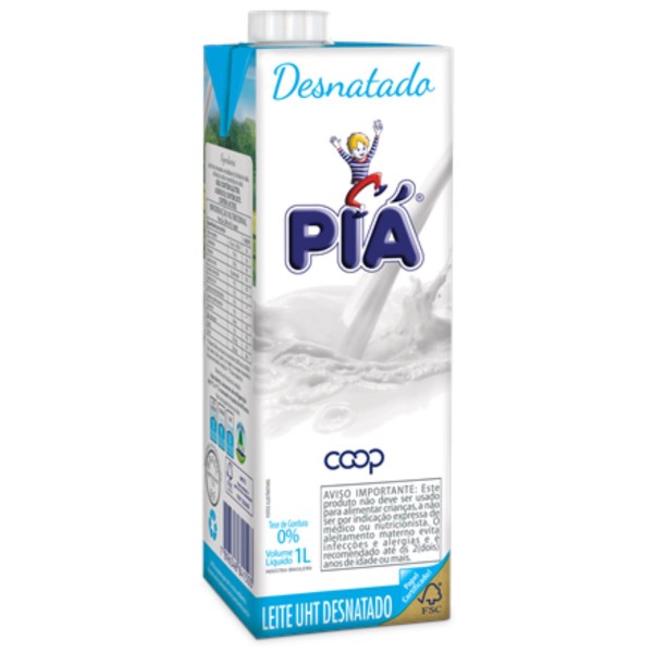 Encontraproduto.com.br - Leite Longa Vida Pia Desnatado Caixa 1 L