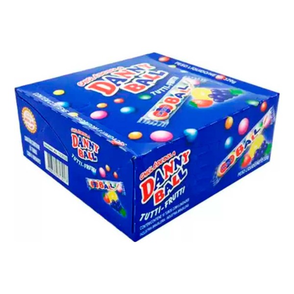 Encontraproduto.com.br - Chiclete Tutti Frutti c/18 - DannyBall