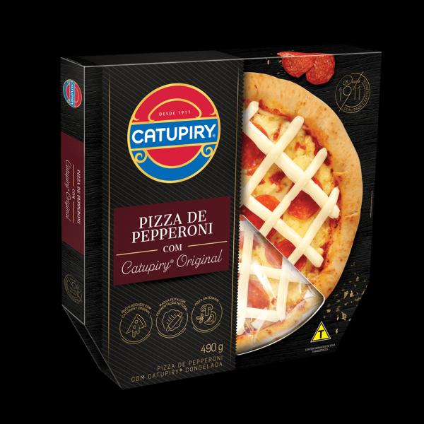 Encontraproduto.com.br - Pizza Pepperoni com Catupiry Artesanal 490g