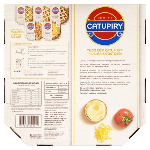Encontraproduto.com.br - Pizza Sabor Mussarela com Catupiry 490g