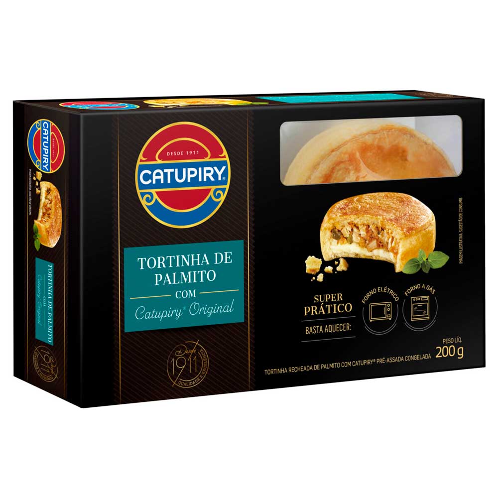Encontraproduto.com.br - Tortinha de Palmito Recheada Catupiry 200g