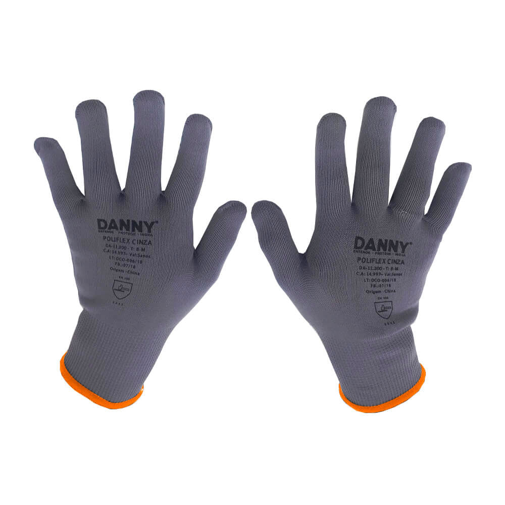 Luva Pigmentada Danny Poliflex Cinza 8/M